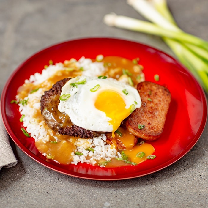 Hawaiian Loco Moco Bowl Hawaiian Loco Moco Bowl